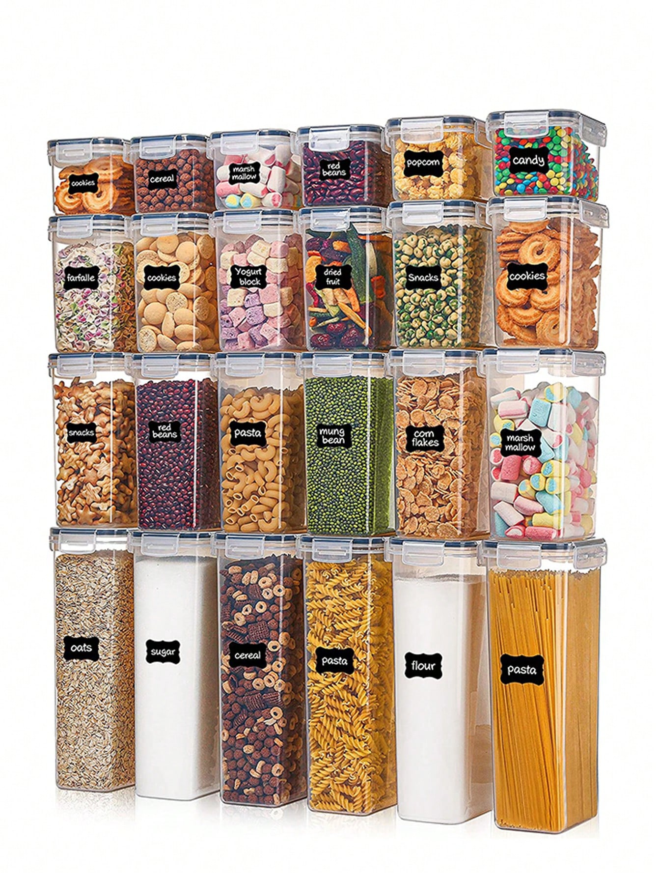 Food Storage In Pantry - Contenitori ermetici per alimenti da 48