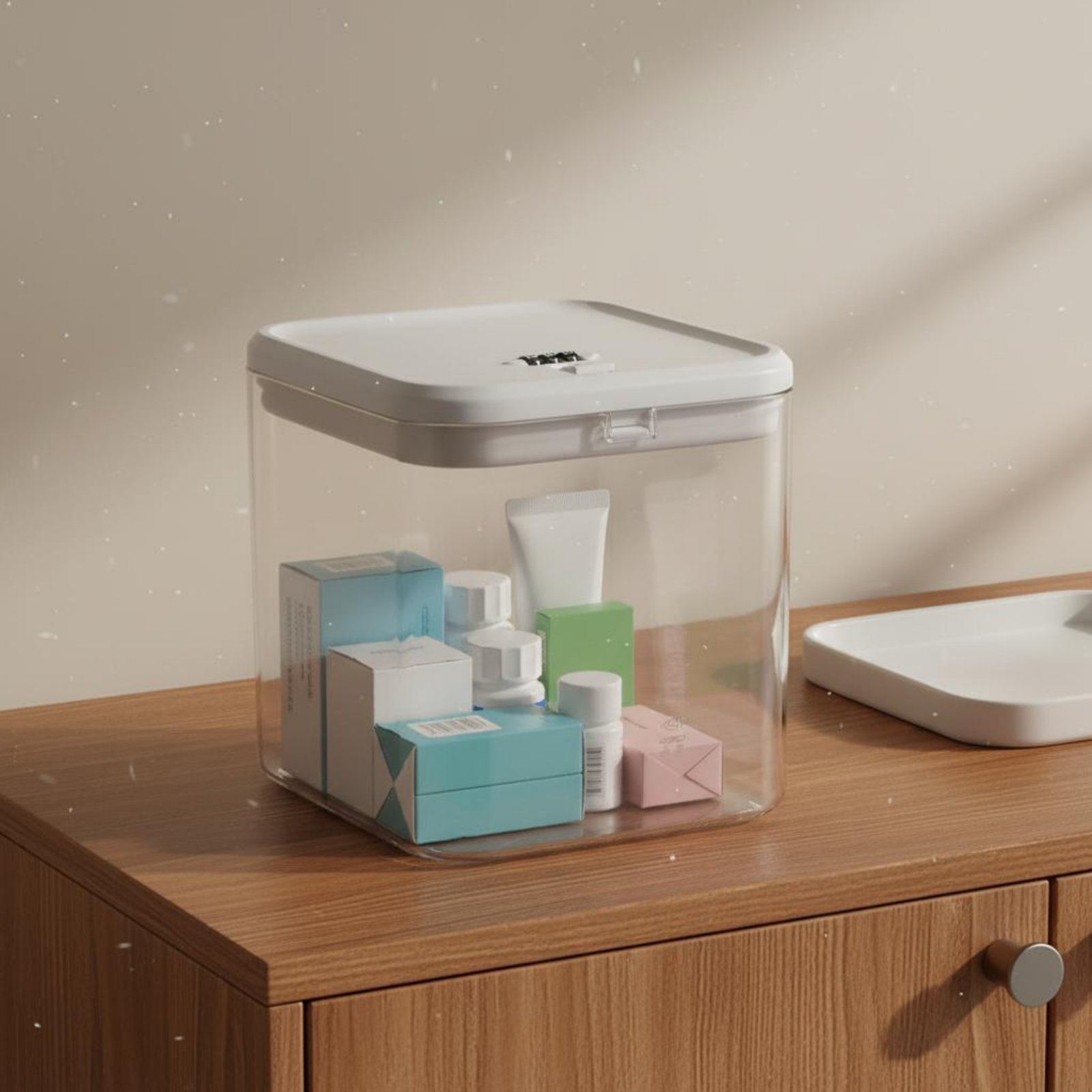 Food Storage For - Scatola trasparente con serratura, versatile, per