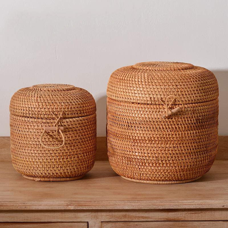 Food Storage Quart - Scatola portaoggetti per tè in rattan