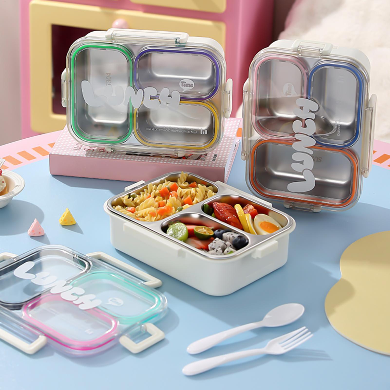 Food Storage Camping - Contenitore per Pranzo in Acciaio Inox