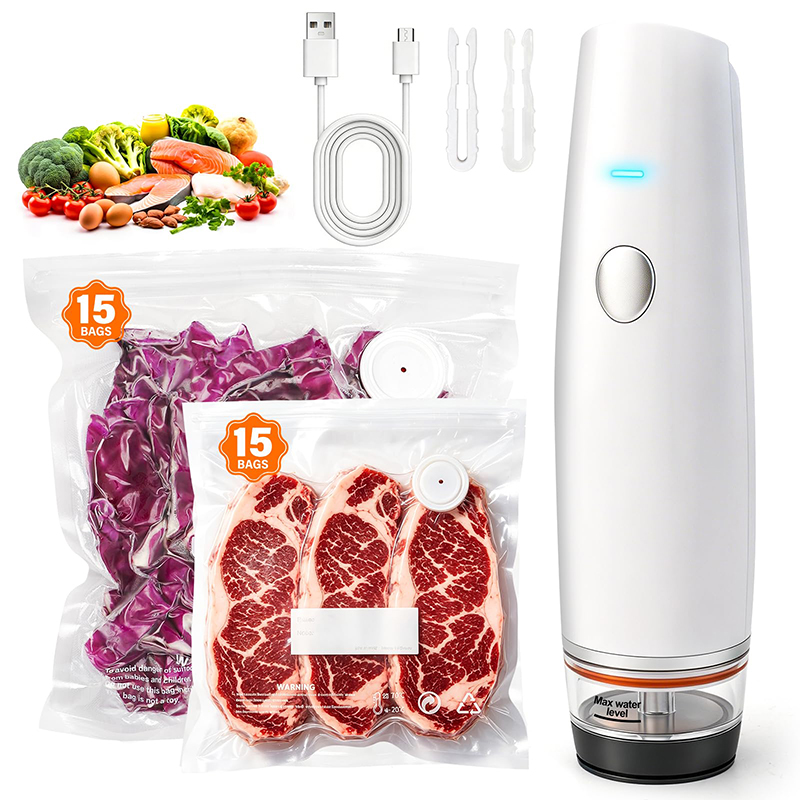 Food Storage Vacuum Pump - Sigillatrice Sottovuoto Portatile Ricaricabile Senza Fili