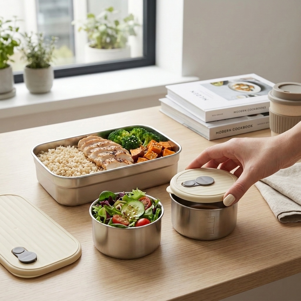 Food Storage Containers B&M - Set di Contenitori per Alimenti in