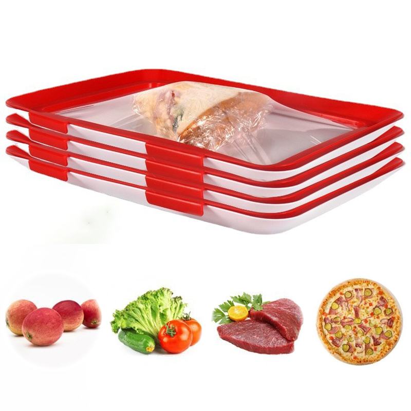 Food Storage Freezer - 1/2pcsVassoio per la conservazione degli alimenti