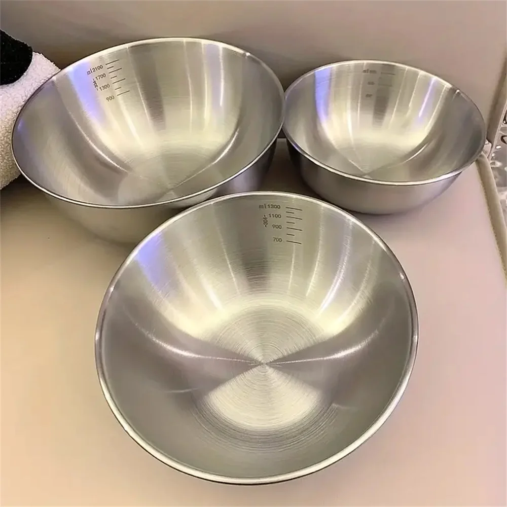Food Storage Home - Set di 3 Ciotole in Acciaio