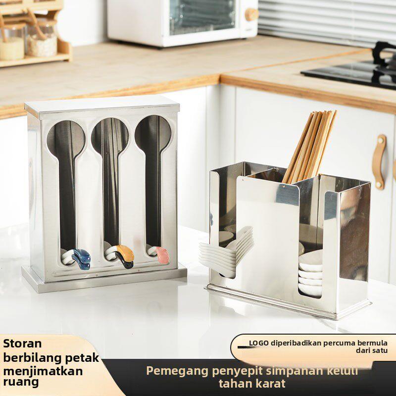 Food Storage Rack - Portautensili Quadrato in Acciaio Inox per