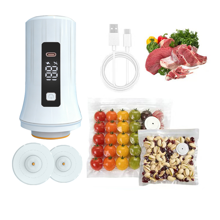 Food Storage Vacuum Pump - Macchina Sottovuoto Portatile Ricaricabile con Display