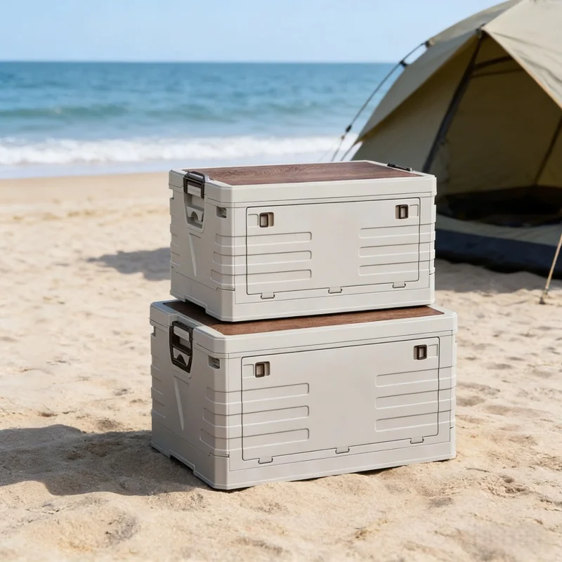 Food Storage Camping - Contenitore Portaoggetti per Auto, Scatola Pieghevole