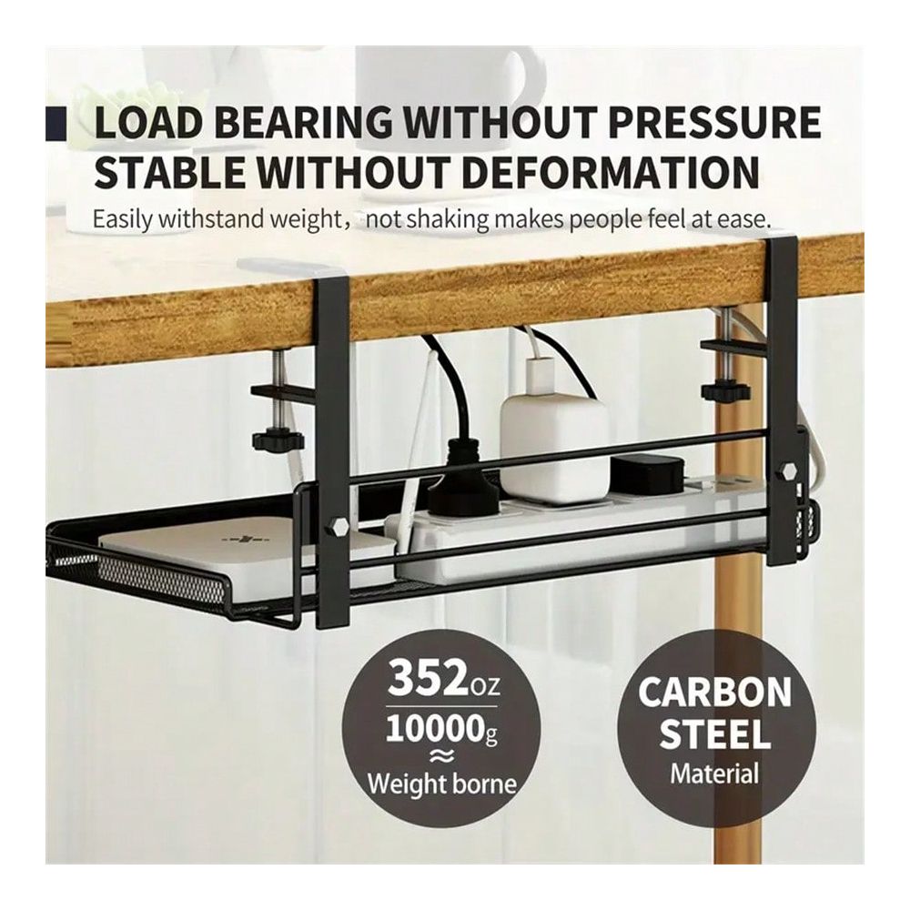 Food Storage Rack - Mensola/cestello portaoggetti sotto la scrivania, organizer