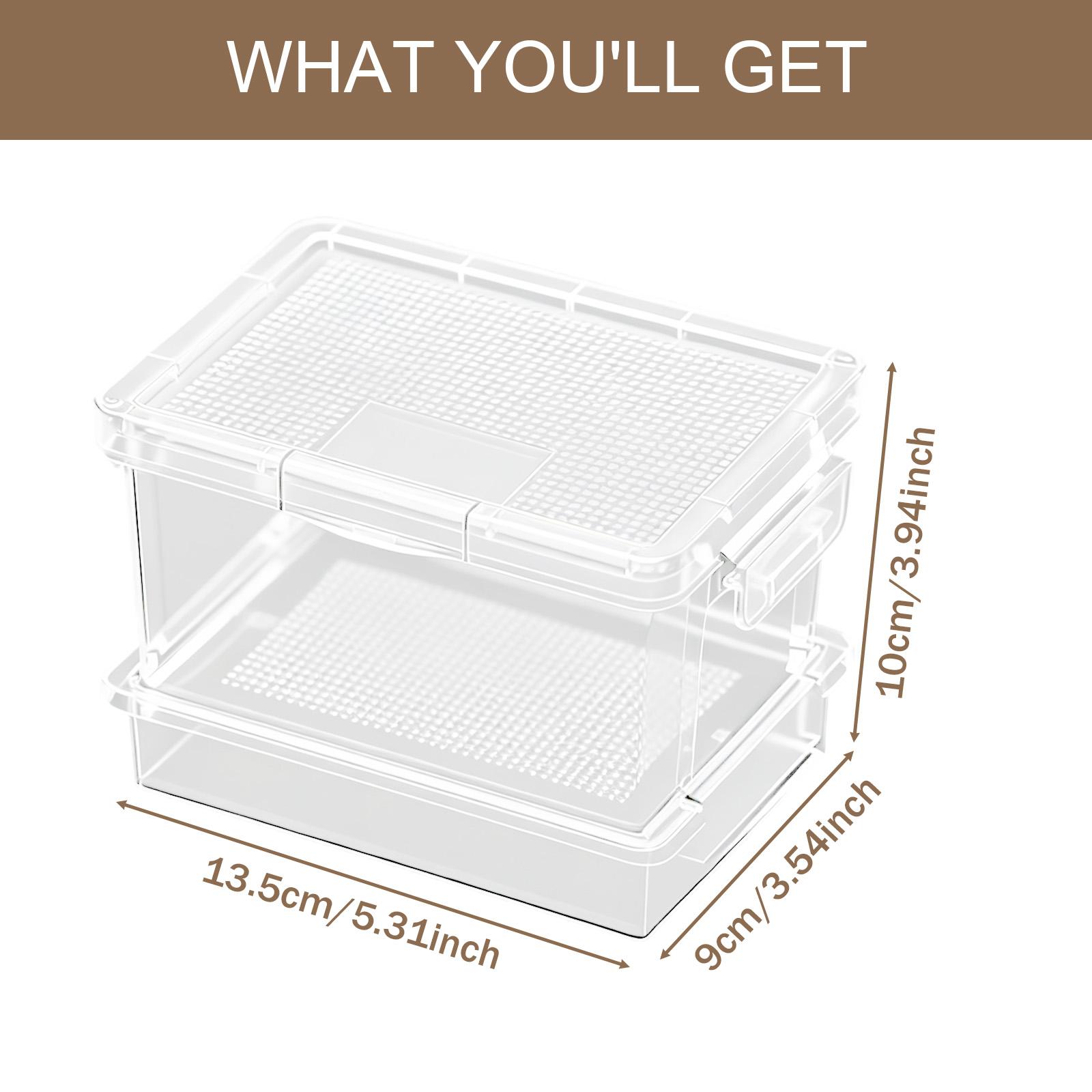 Food Storage Small - Alimentatore in plastica per tartarughe, scatola