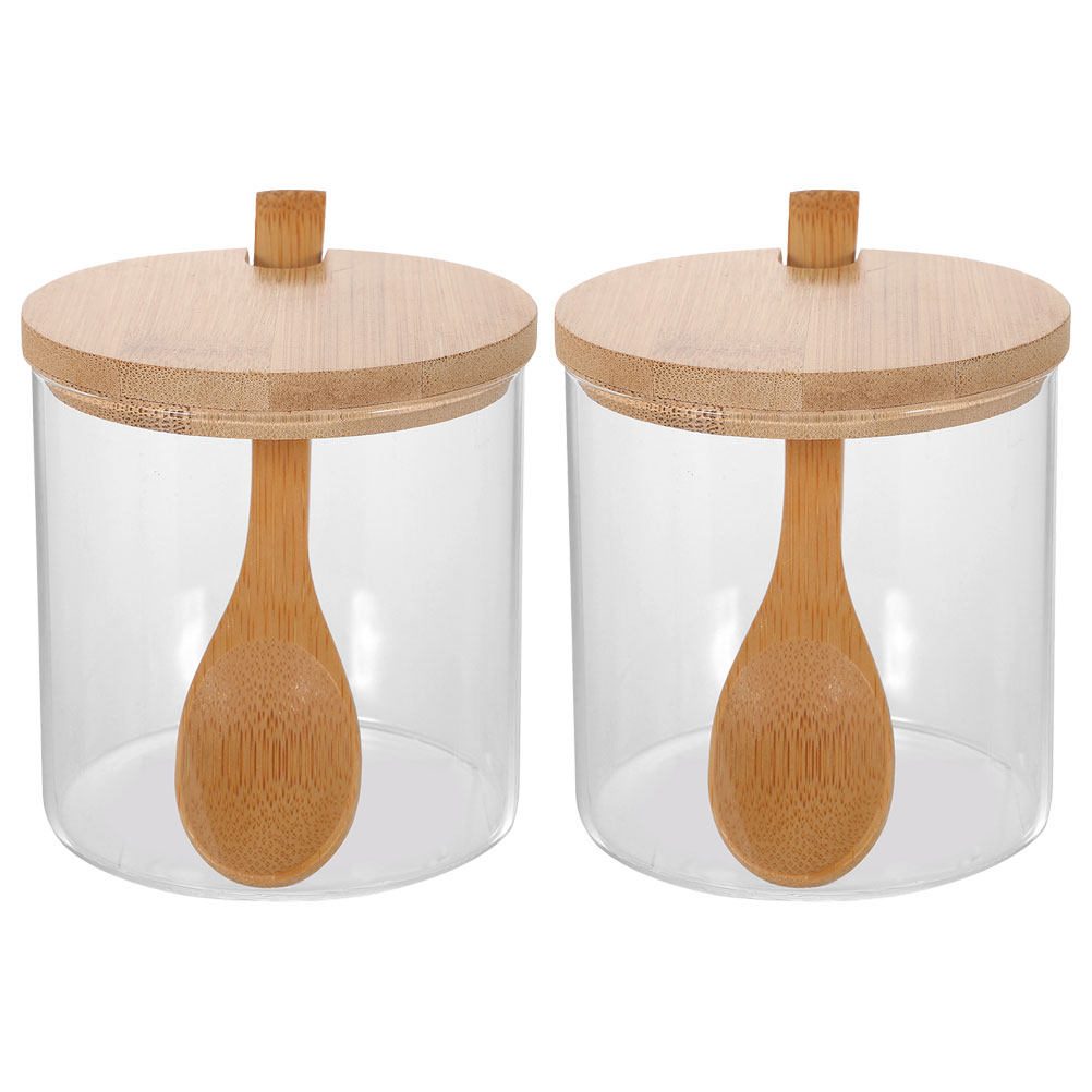 Food Storage With Lids - 2 set di contenitori in vetro