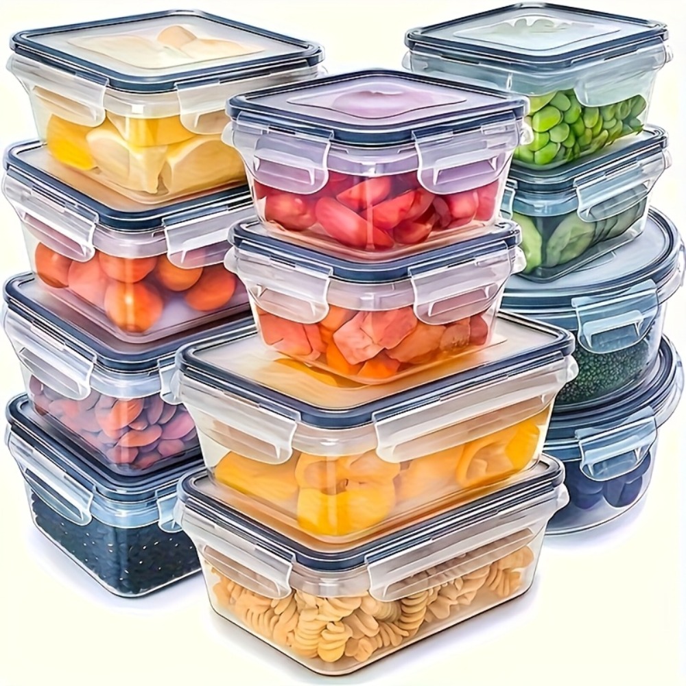 Food Storage Meal Prep - Contenitore Ermetico per Alimenti con Coperchio,