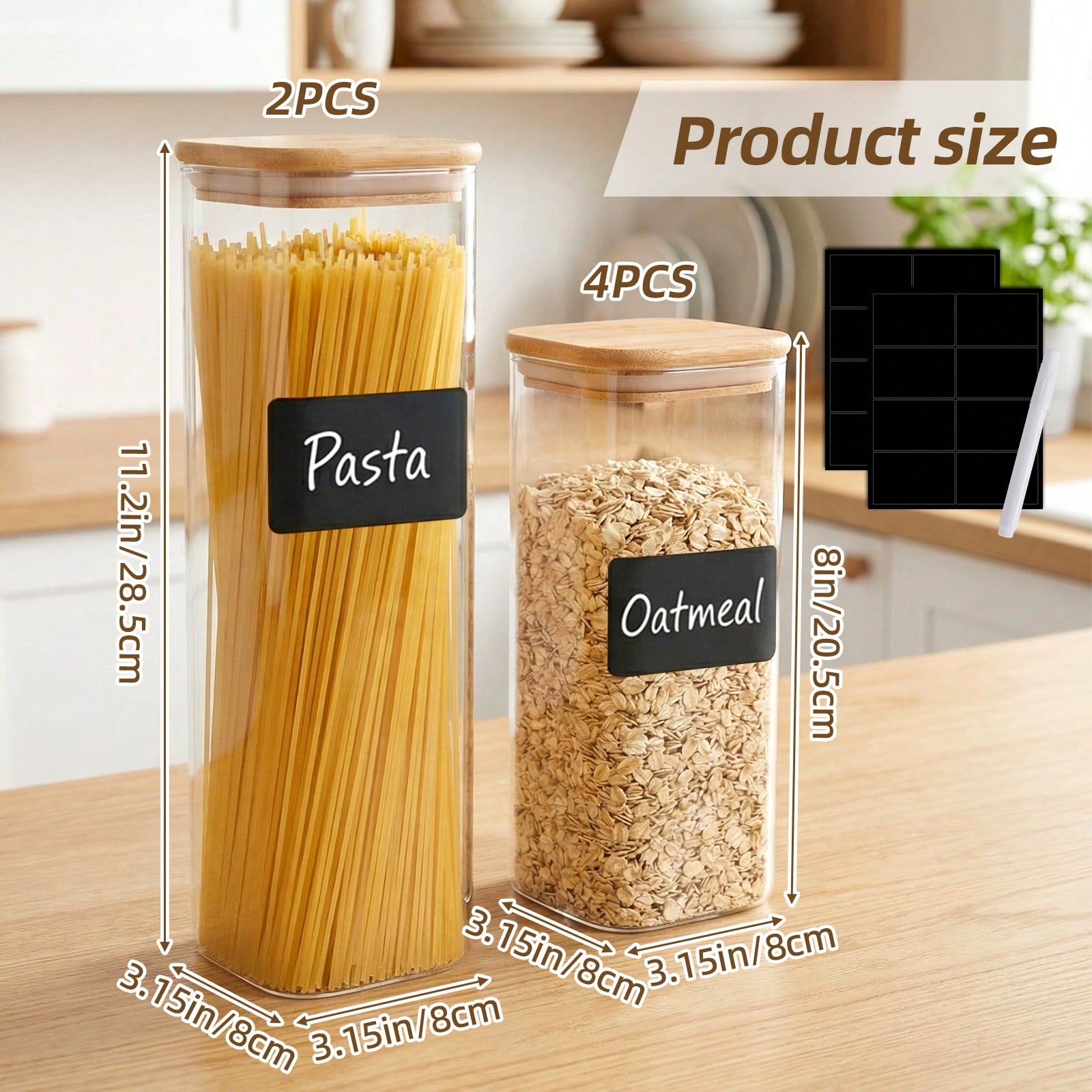 6/12 contenitori in vetro per  - Food Storage In Pantry recensione e prezzo