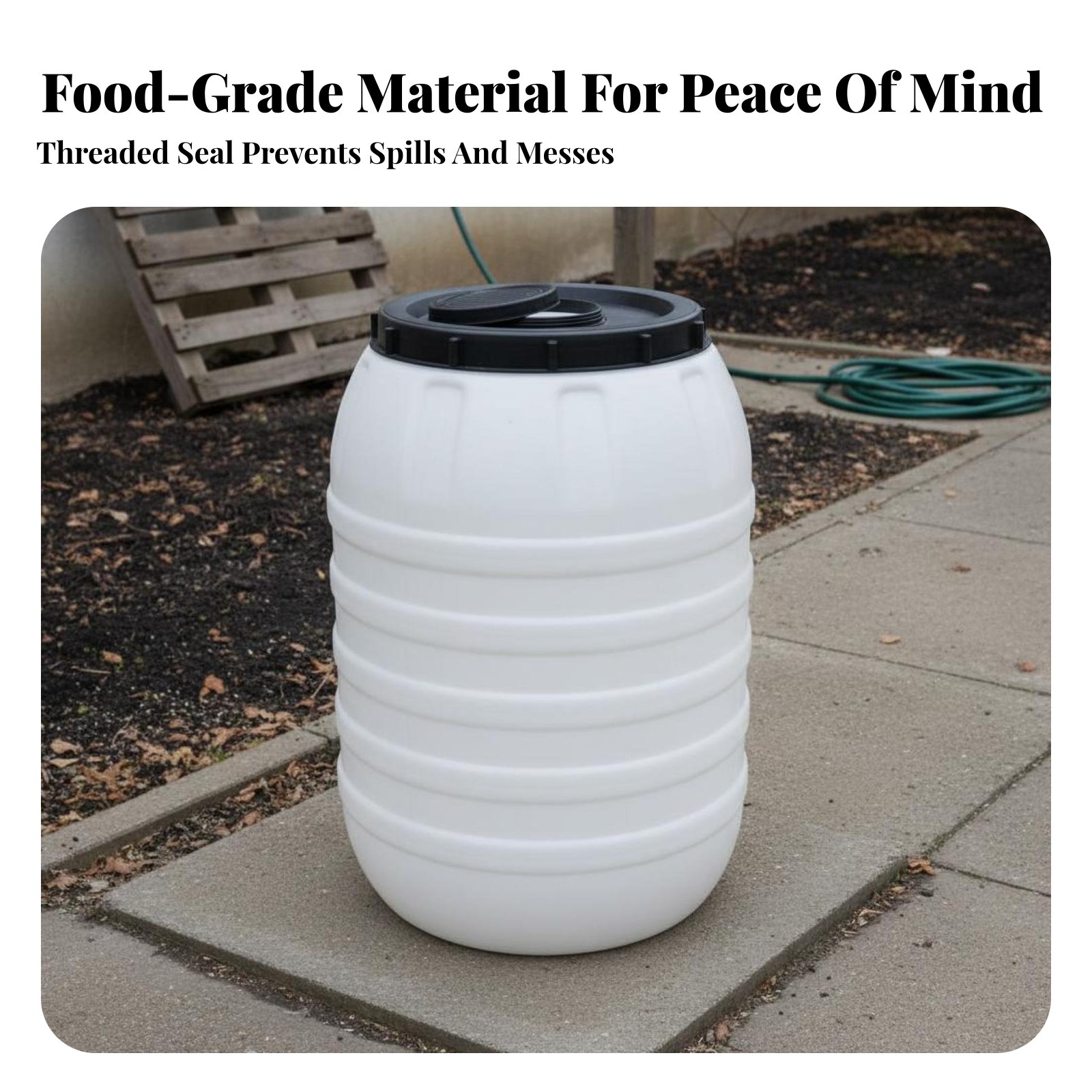 Barile in Plastica per Aliment - Food Storage With Lids recensione e prezzo