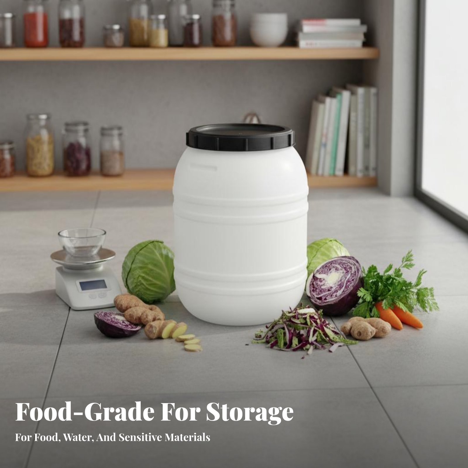 Barile in Plastica per Aliment - Food Storage With Lids recensione e prezzo