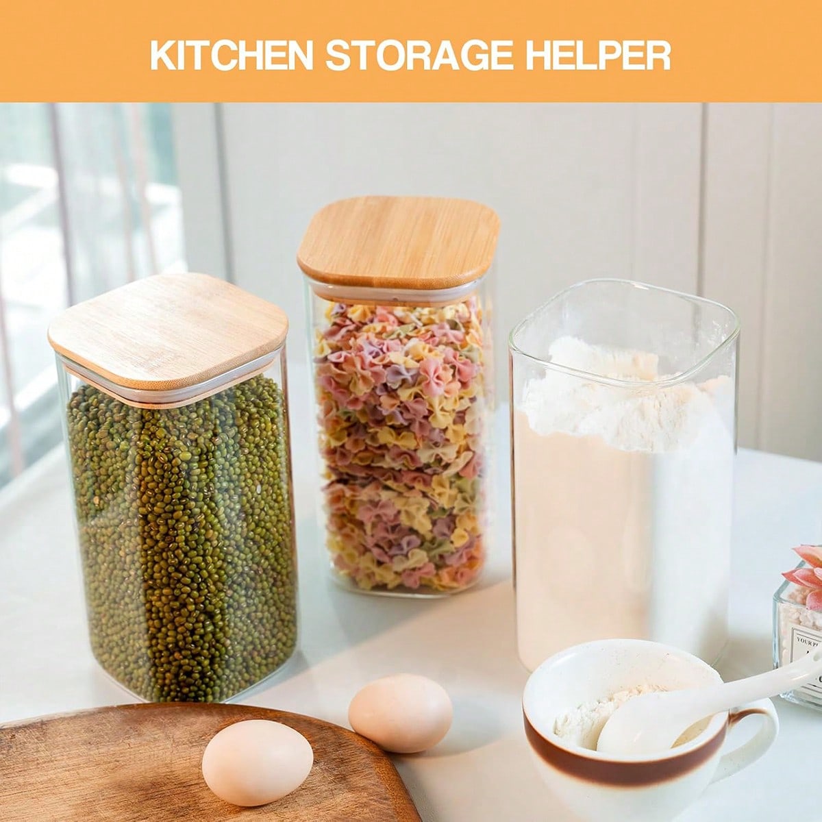 Set di 6 Barattoli in Vetro pe - Food Storage In Pantry recensione e prezzo