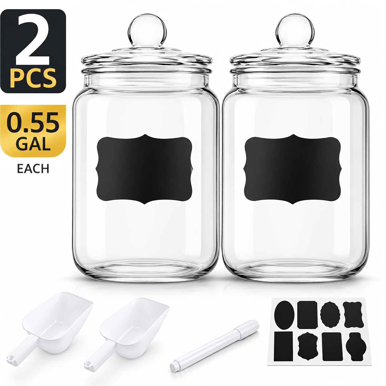 2 barattoli in vetro con coper - Food Storage Containers Set recensione e prezzo