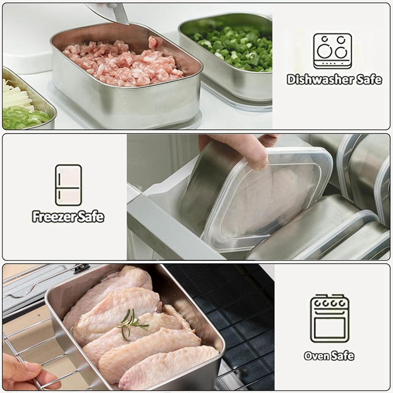 Contenitori in Acciaio Inox pe - Food Storage For recensione e prezzo