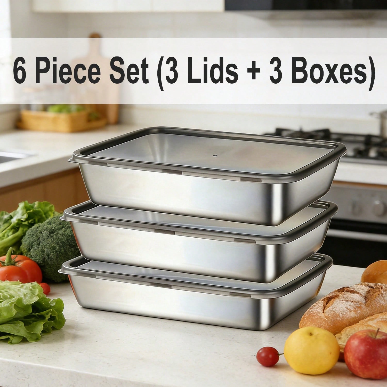 Set di 6 Contenitori per Alime - Food Storage Meal Prep recensione e prezzo