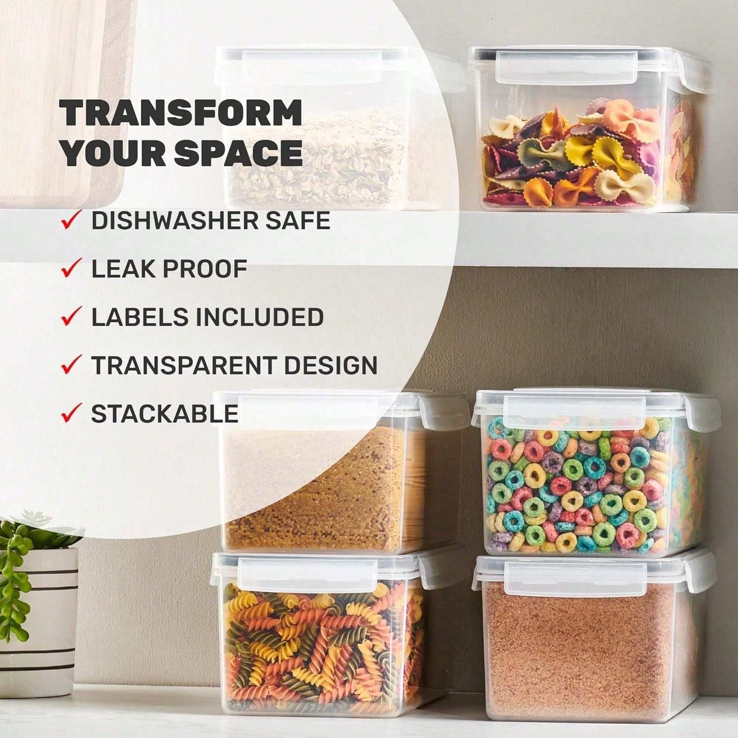 Set di Contenitori Ermetici pe - Food Storage In Pantry recensione e prezzo