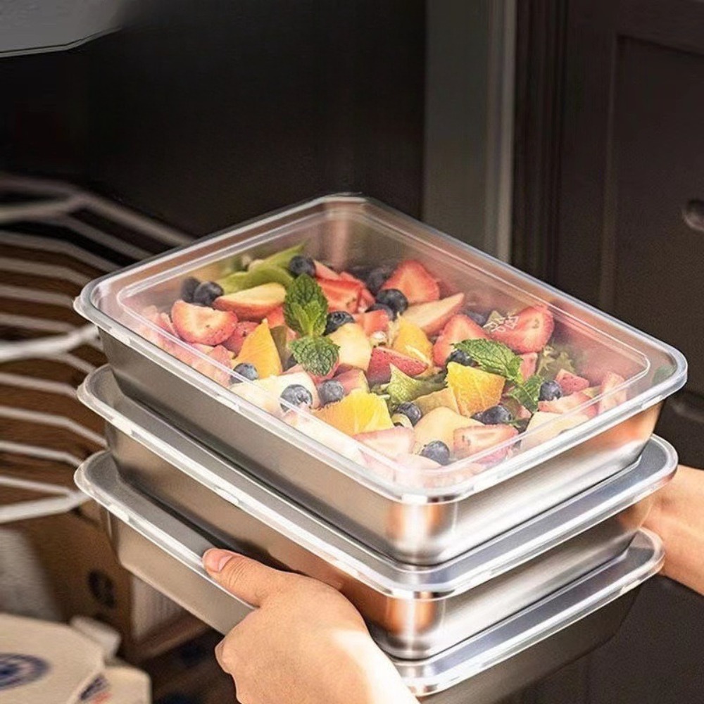 Vassoio da portata in acciaio  - Food Storage Meal Prep recensione e prezzo