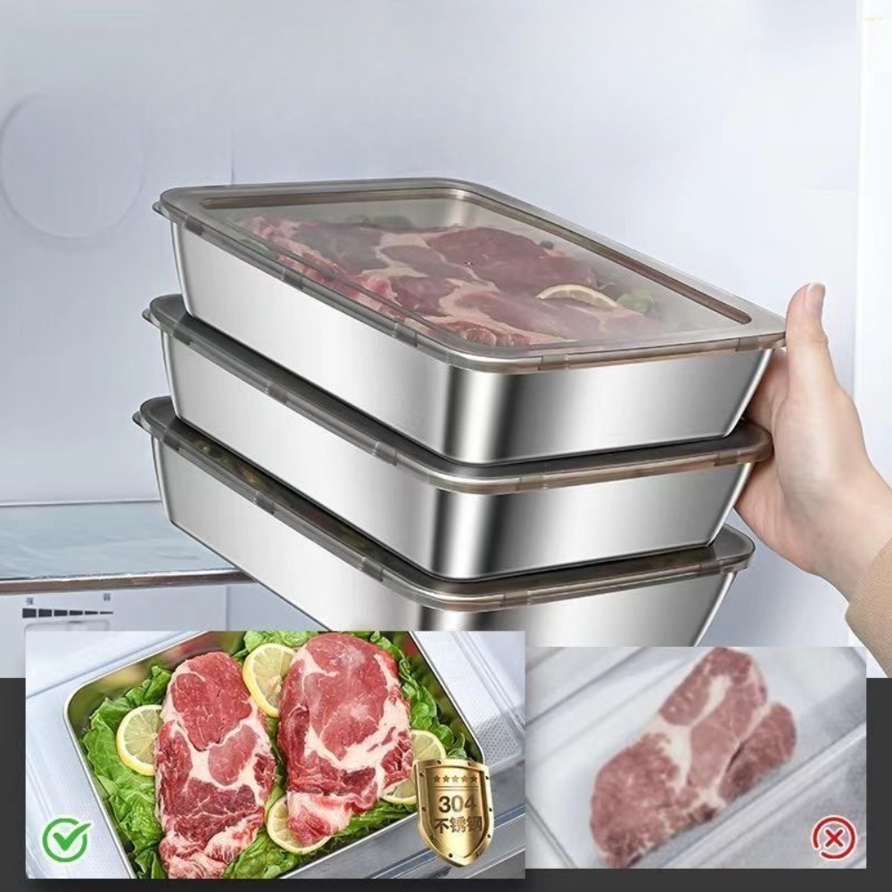 Vassoio da portata in acciaio  - Food Storage Meal Prep recensione e prezzo