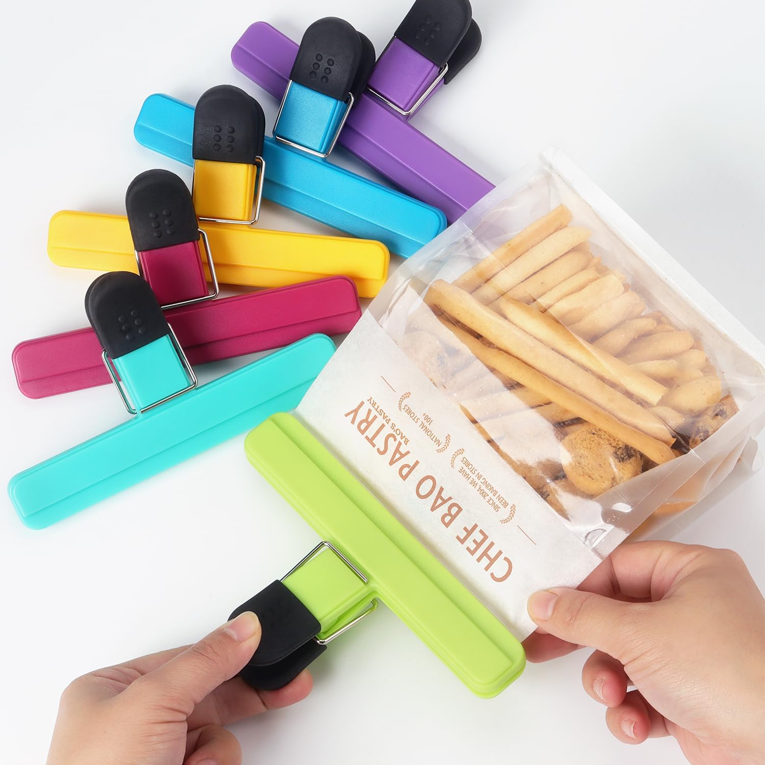 3-12PCS Clip di tenuta multius - Food Storage Roll Bags recensione e prezzo