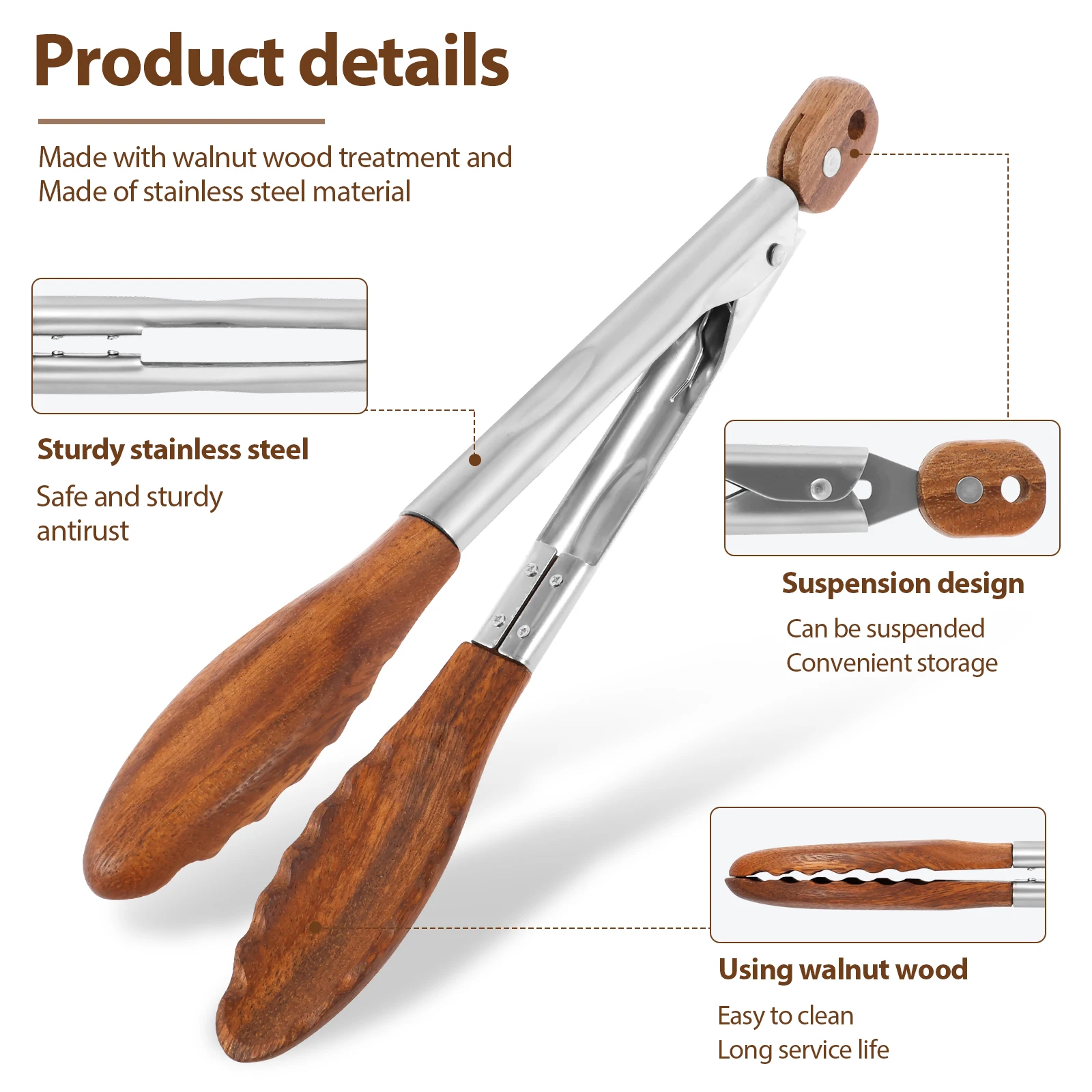 2 Pinze da Cucina in Legno Ant - Storage Tips For Food recensione e prezzo