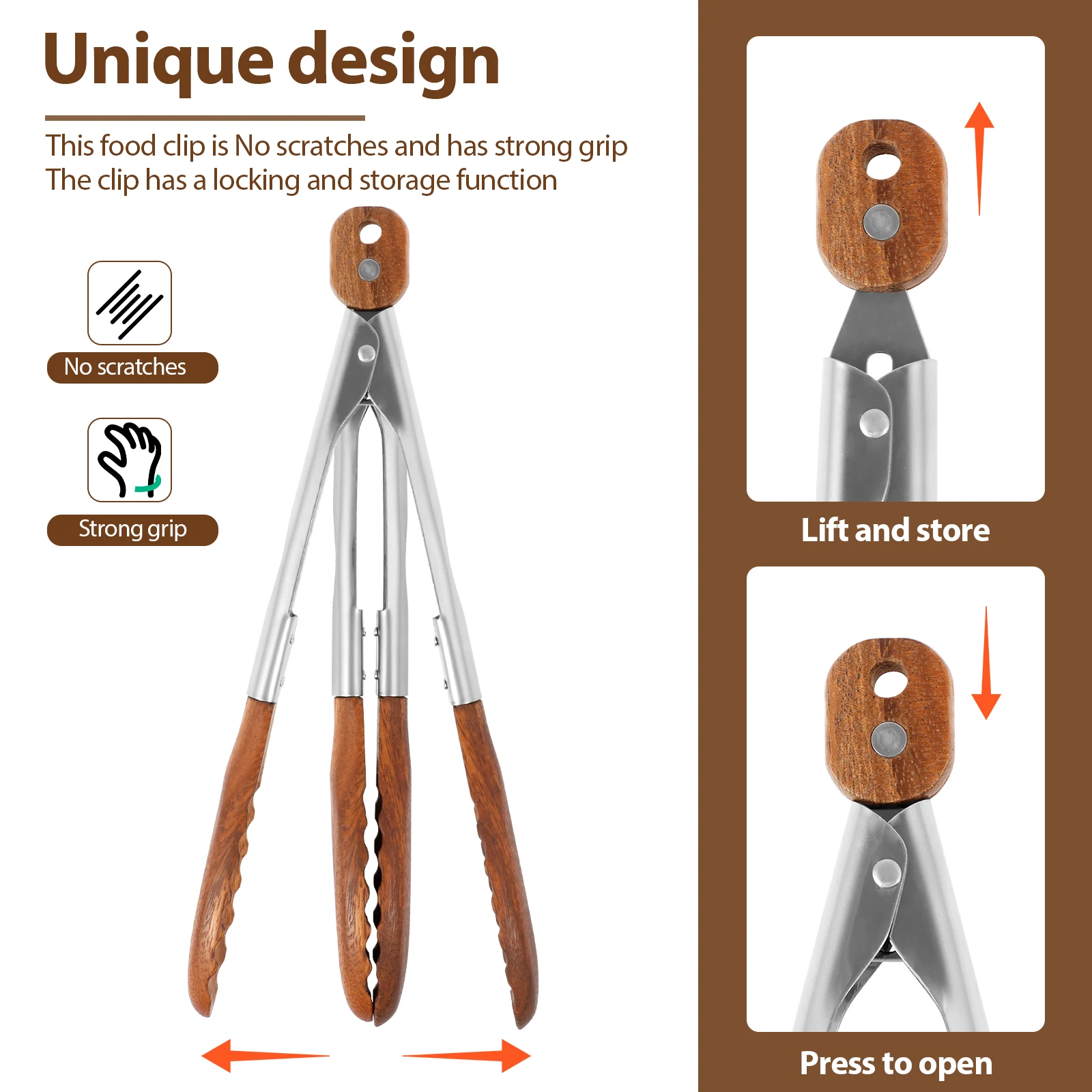 2 Pinze da Cucina in Legno Ant - Storage Tips For Food recensione e prezzo