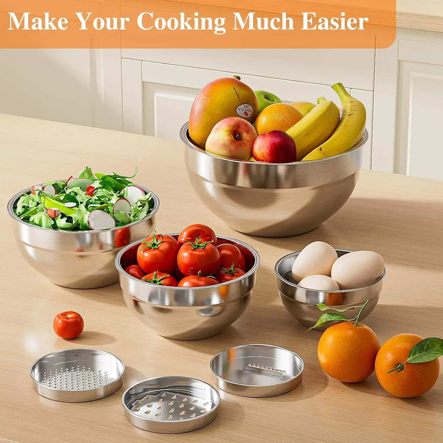 Set di 6 Ciotole in Acciaio In - Food Storage With Lids recensione e prezzo