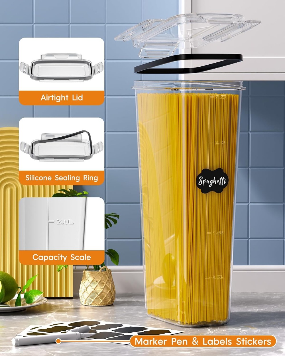 Set di 24 Contenitori Ermetici - Food Storage With Lids recensione e prezzo