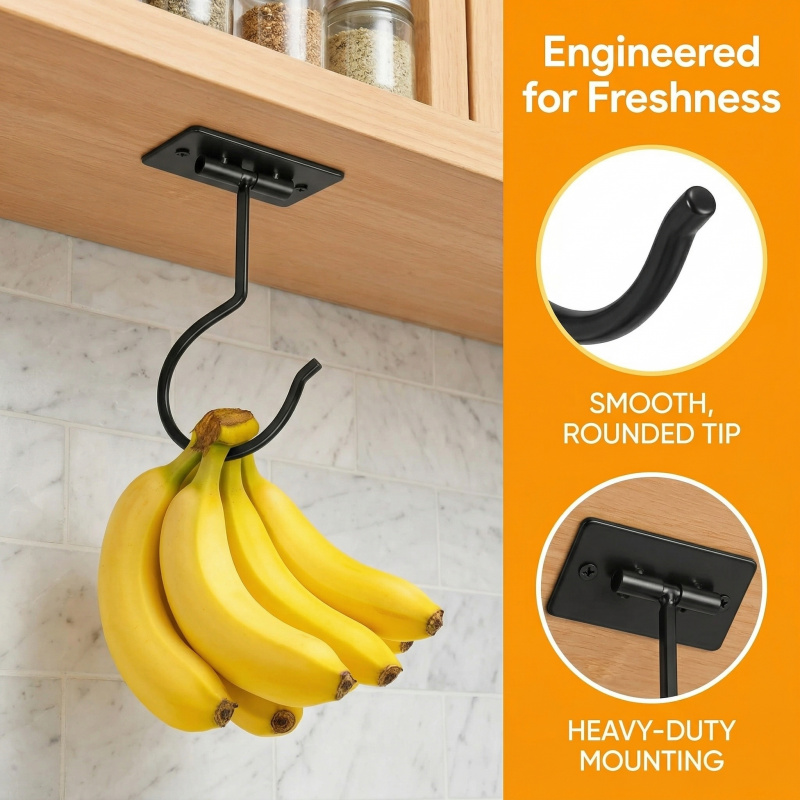 Gancio a banana autoadesivo in - Food Storage Cabinet recensione e prezzo
