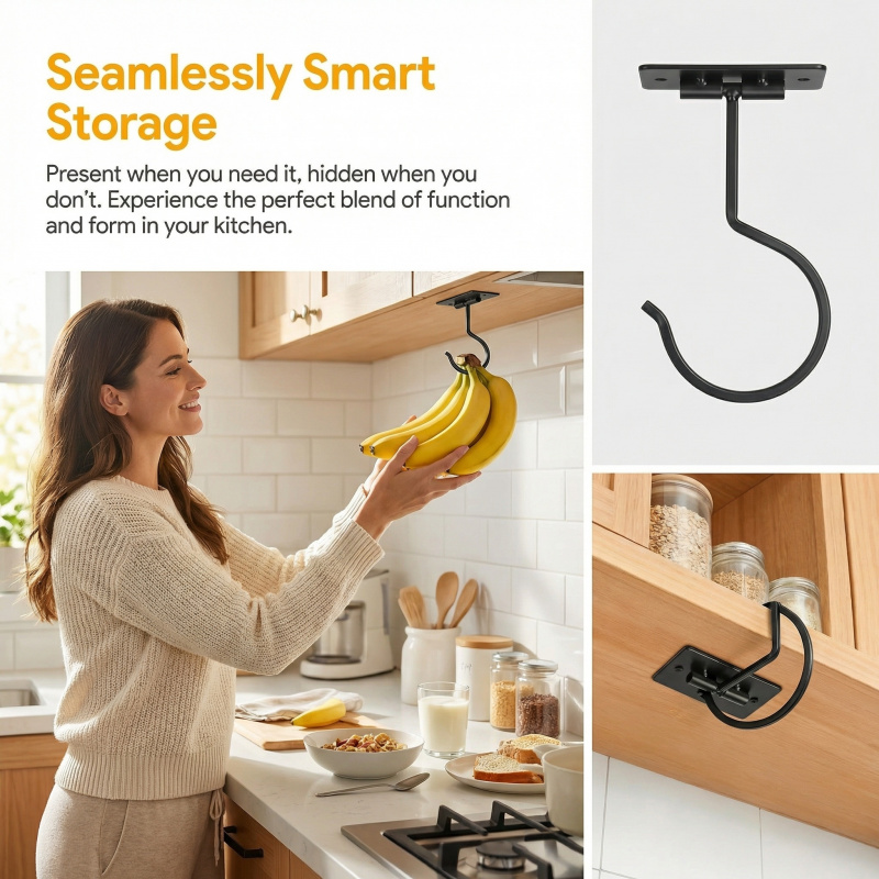 Gancio a banana autoadesivo in - Food Storage Cabinet recensione e prezzo